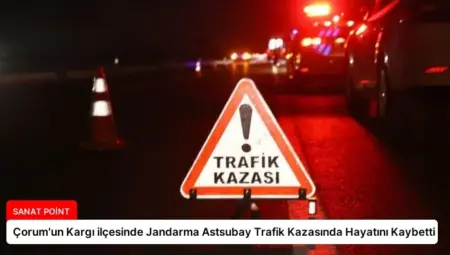 Çorum’un Kargı ilçesinde Jandarma Astsubay Trafik Kazasında Hayatını Kaybetti