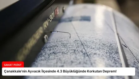 Çanakkale’nin Ayvacık İlçesinde 4.3 Büyüklüğünde Korkutan Deprem!